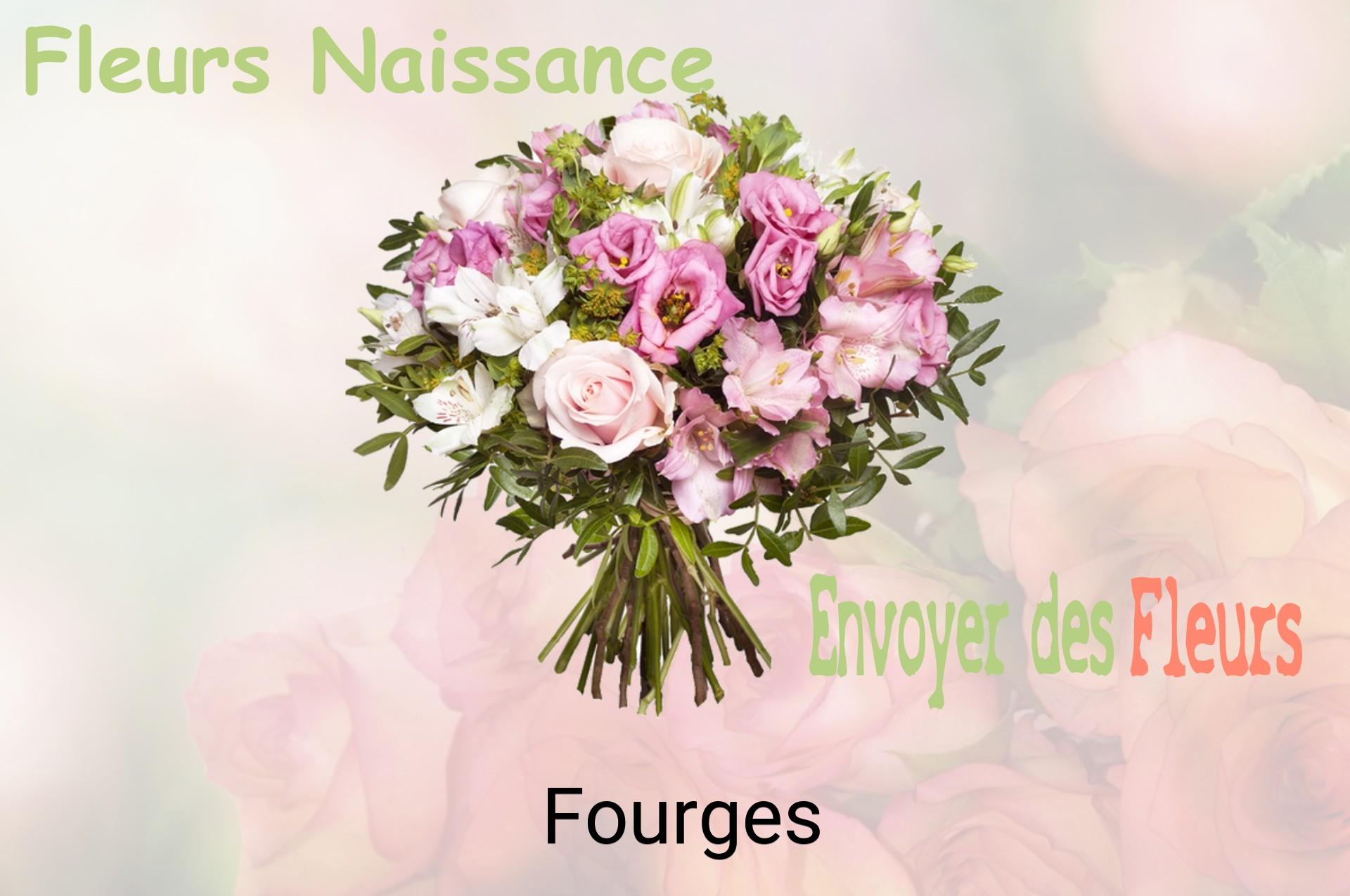 Bouquet de fleurs de naissance livré à Fourges